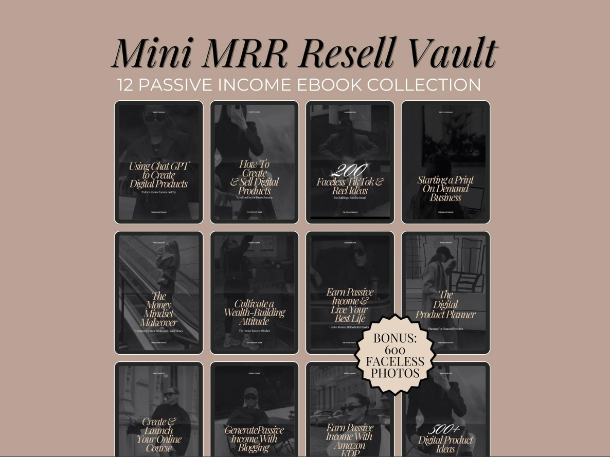 Passive Income eBook Bundle MRR