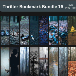 Thriller Bookmark Bundle, Horror Crime Thriller Bookmarks